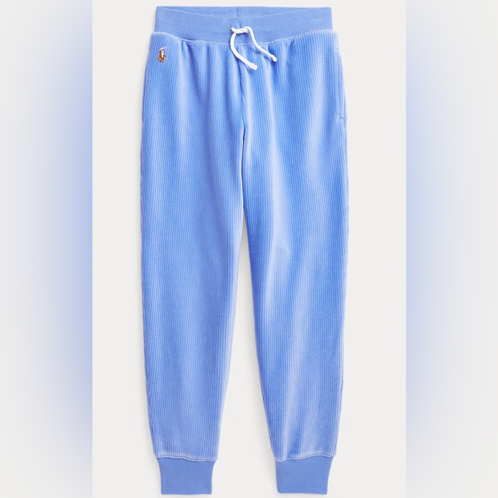Polo Ralph Lauren Corduroy Light Blue Kids Jogger Pants with Pockets Size 3T